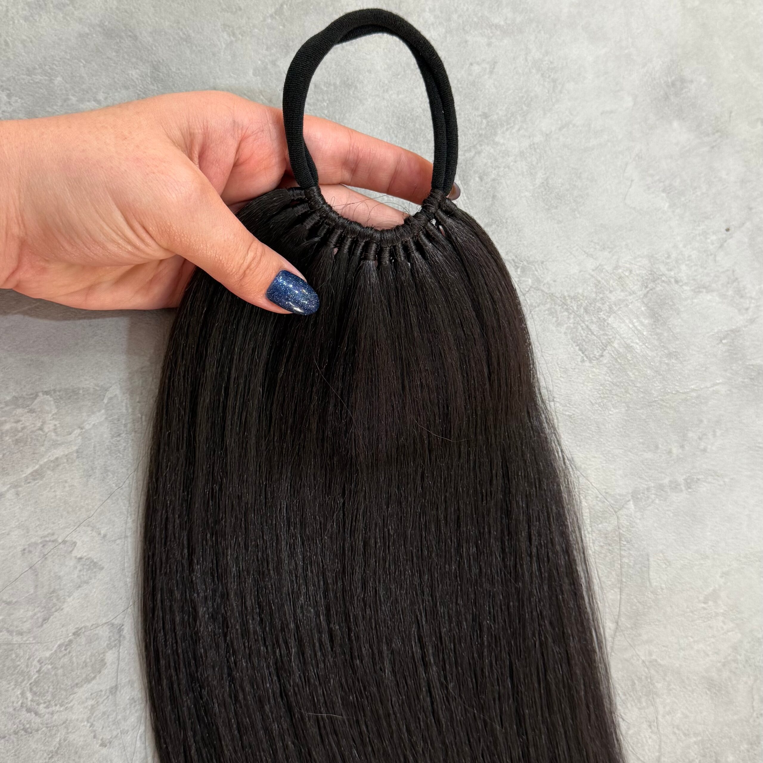 دم اسبی کشی قد یک متر مشکی طبیعی - Image 3