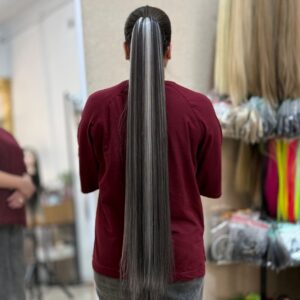 دم اسبی کشی قد9۰ لایت کد1454(ترکیب مشکی و یخی)