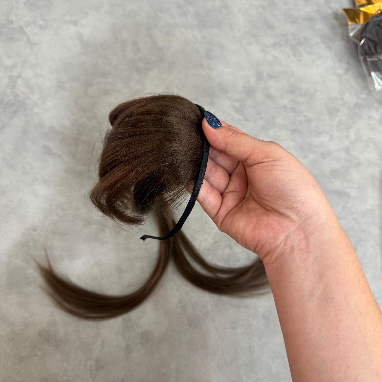 چتری تلی عروسکی بغل دار فندقی - Image 2