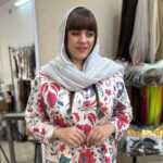 چتری تلی عروسکی بغل دار فندقی