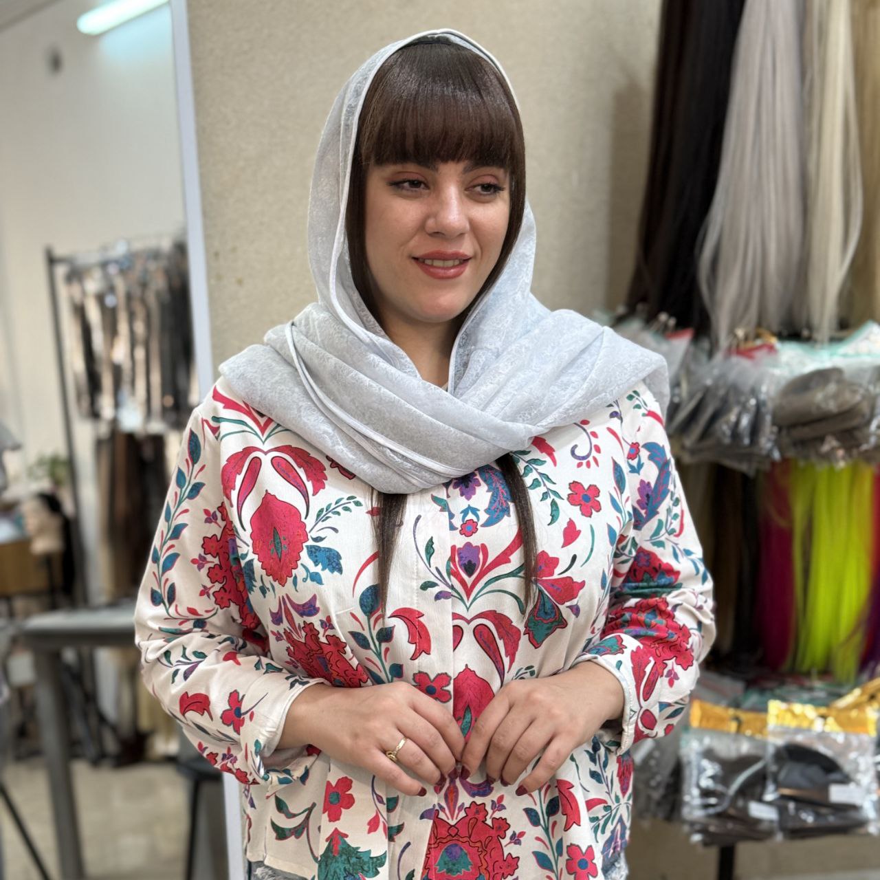 چتری تلی عروسکی بغل دار فندقی