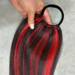 دم اسبی مشکی قرمز