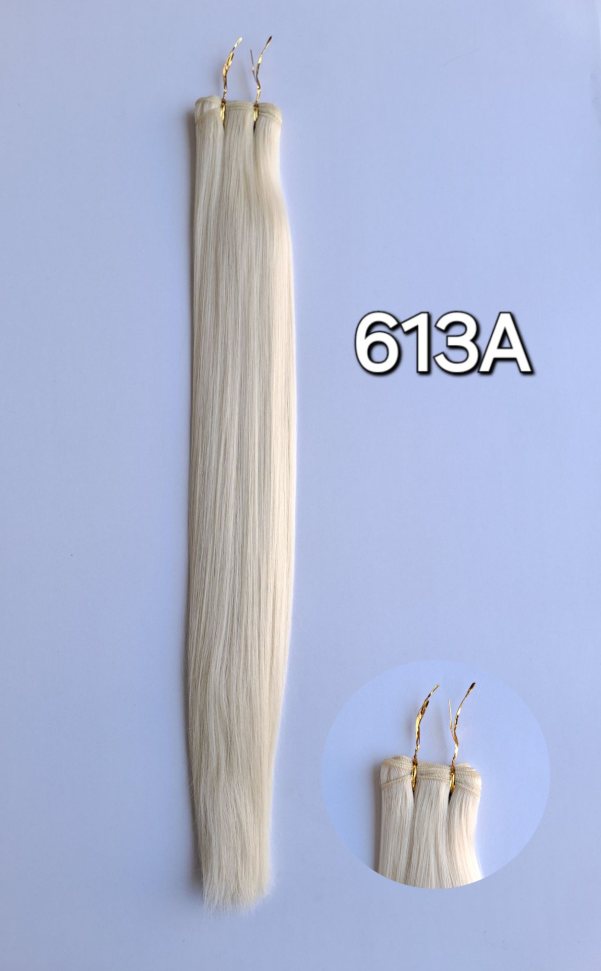 موی سردوخت نیم‌پوش ابریشمی بلوند پلاتینه کد 613A